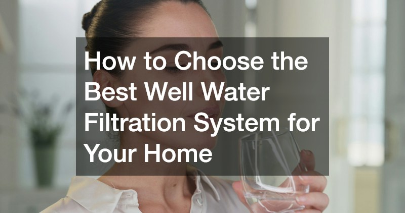 How to Choose the Best Well Water Filtration System for Your Home